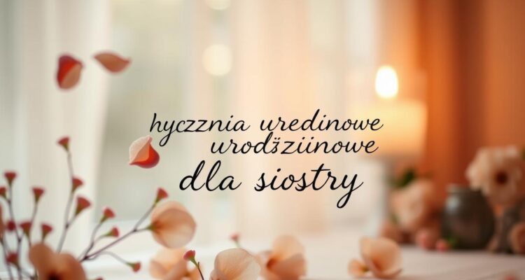 Życzenia dla siostry na urodziny