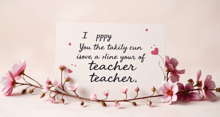 Życzenia walentynkowe dla nauczycielki